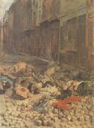 Ernest Meissonier The Barricade,Rue de la Mortellerie,June 1848 also called Menory of Civil War (mk05 china oil painting reproduction